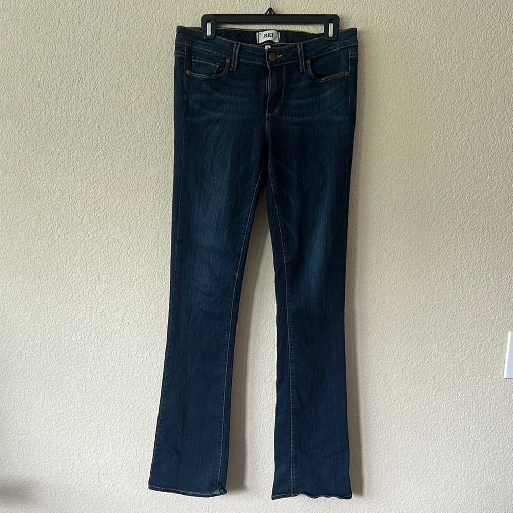 PAIGE Blue Boot Cut Jeans Classic Mid-Rise